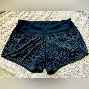 Lululemon Shorts Women’s Size 4 Black Logo Activewear Running